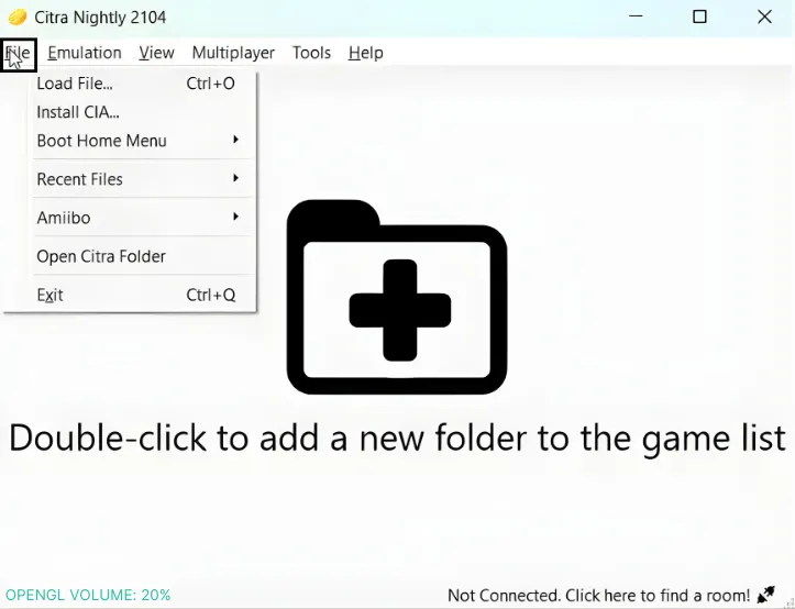 Citra | Nintendo 3DS Emulator 3 Citra File Tab